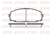 Bremsbelagsatz, Scheibenbremse Vorderachse REMSA 0421.00