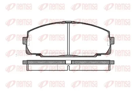 Bremsbelagsatz, Scheibenbremse Vorderachse REMSA 0421.00 Bild Bremsbelagsatz, Scheibenbremse Vorderachse REMSA 0421.00