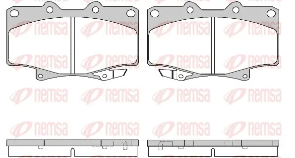 Bremsbelagsatz, Scheibenbremse Vorderachse REMSA 0429.04