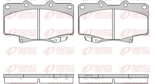 Bremsbelagsatz, Scheibenbremse Vorderachse REMSA 0429.04 Bild Bremsbelagsatz, Scheibenbremse Vorderachse REMSA 0429.04