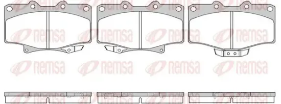 Bremsbelagsatz, Scheibenbremse Vorderachse REMSA 0429.14 Bild Bremsbelagsatz, Scheibenbremse Vorderachse REMSA 0429.14