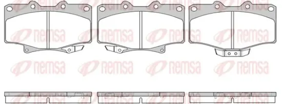 Bremsbelagsatz, Scheibenbremse Vorderachse REMSA 0429.14 Bild Bremsbelagsatz, Scheibenbremse Vorderachse REMSA 0429.14