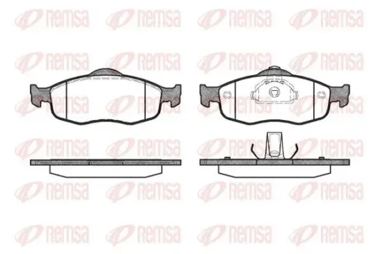 Bremsbelagsatz, Scheibenbremse REMSA 0432.00 Bild Bremsbelagsatz, Scheibenbremse REMSA 0432.00