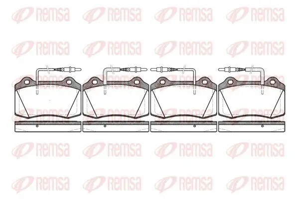 Bremsbelagsatz, Scheibenbremse Vorderachse REMSA 0434.14