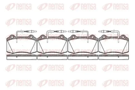 Bremsbelagsatz, Scheibenbremse Vorderachse REMSA 0434.14 Bild Bremsbelagsatz, Scheibenbremse Vorderachse REMSA 0434.14