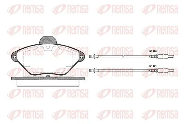 Bremsbelagsatz, Scheibenbremse REMSA 0439.04 Bild Bremsbelagsatz, Scheibenbremse REMSA 0439.04