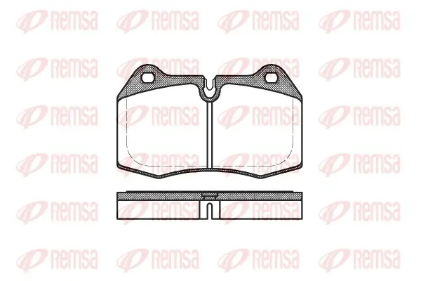 Bremsbelagsatz, Scheibenbremse Vorderachse REMSA 0441.00