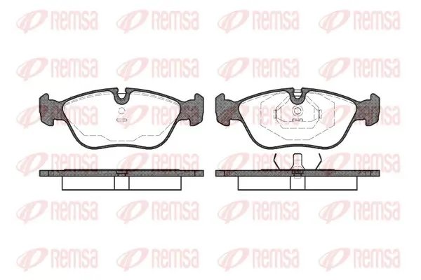 Bremsbelagsatz, Scheibenbremse Vorderachse REMSA 0446.00