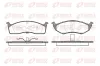Bremsbelagsatz, Scheibenbremse Vorderachse REMSA 0447.00