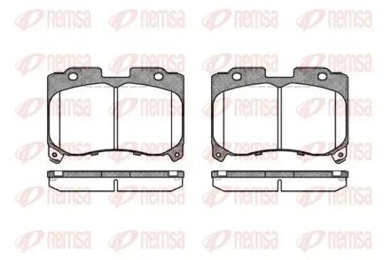 Bremsbelagsatz, Scheibenbremse REMSA 0474.04 Bild Bremsbelagsatz, Scheibenbremse REMSA 0474.04