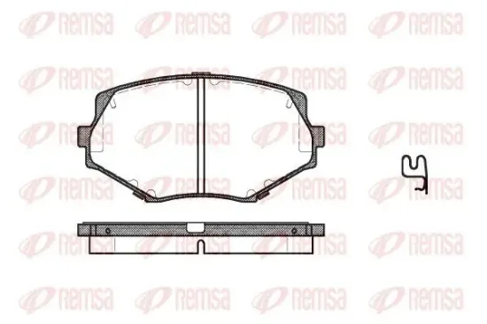 Bremsbelagsatz, Scheibenbremse REMSA 0478.02 Bild Bremsbelagsatz, Scheibenbremse REMSA 0478.02