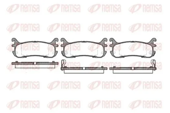 Bremsbelagsatz, Scheibenbremse Hinterachse REMSA 0479.02 Bild Bremsbelagsatz, Scheibenbremse Hinterachse REMSA 0479.02