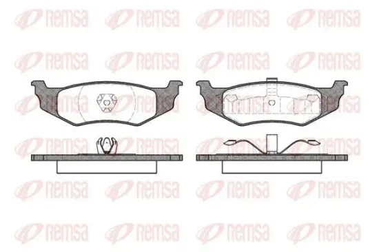 Bremsbelagsatz, Scheibenbremse REMSA 0482.00 Bild Bremsbelagsatz, Scheibenbremse REMSA 0482.00