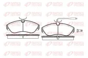 Bremsbelagsatz, Scheibenbremse Vorderachse REMSA 0487.02