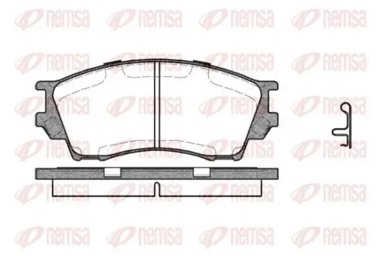 Bremsbelagsatz, Scheibenbremse REMSA 0491.00 Bild Bremsbelagsatz, Scheibenbremse REMSA 0491.00