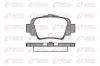 Bremsbelagsatz, Scheibenbremse Hinterachse REMSA 0499.00
