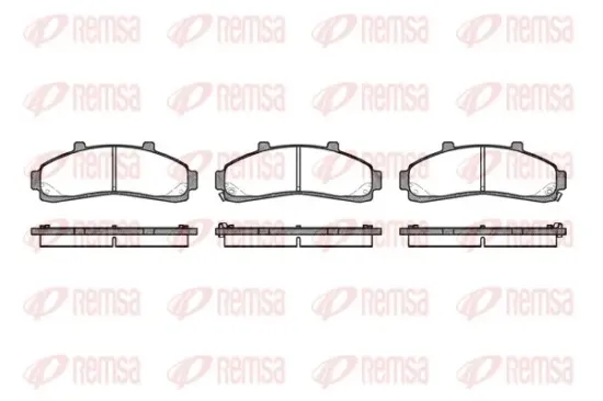 Bremsbelagsatz, Scheibenbremse Vorderachse REMSA 0571.02 Bild Bremsbelagsatz, Scheibenbremse Vorderachse REMSA 0571.02