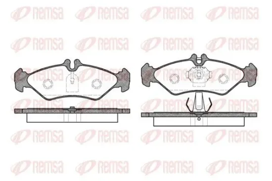 Bremsbelagsatz, Scheibenbremse REMSA 0579.00 Bild Bremsbelagsatz, Scheibenbremse REMSA 0579.00