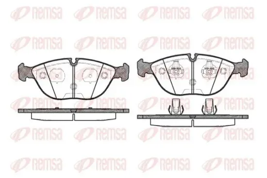 Bremsbelagsatz, Scheibenbremse REMSA 0597.00 Bild Bremsbelagsatz, Scheibenbremse REMSA 0597.00