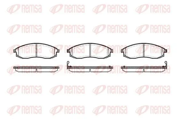 Bremsbelagsatz, Scheibenbremse Vorderachse REMSA 0598.02
