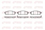 Bremsbelagsatz, Scheibenbremse Vorderachse REMSA 0598.12