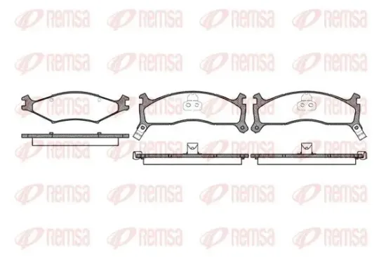 Bremsbelagsatz, Scheibenbremse REMSA 0600.02 Bild Bremsbelagsatz, Scheibenbremse REMSA 0600.02