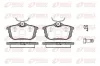 Bremsbelagsatz, Scheibenbremse Hinterachse REMSA 0605.02