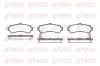 Bremsbelagsatz, Scheibenbremse Hinterachse REMSA 0607.02