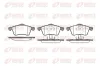 Bremsbelagsatz, Scheibenbremse Vorderachse REMSA 0618.00