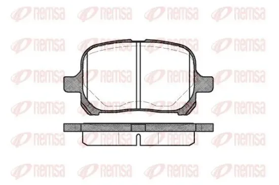Bremsbelagsatz, Scheibenbremse Vorderachse REMSA 0621.00 Bild Bremsbelagsatz, Scheibenbremse Vorderachse REMSA 0621.00