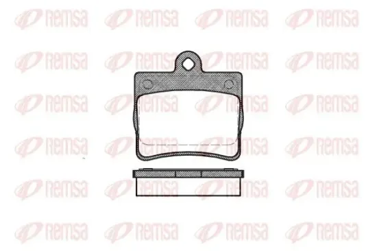 Bremsbelagsatz, Scheibenbremse Hinterachse REMSA 0630.00 Bild Bremsbelagsatz, Scheibenbremse Hinterachse REMSA 0630.00