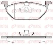 Bremsbelagsatz, Scheibenbremse Vorderachse REMSA 0633.00