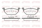 Bremsbelagsatz, Scheibenbremse Vorderachse REMSA 0633.20