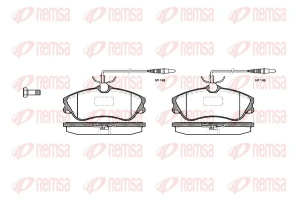 Bremsbelagsatz, Scheibenbremse Vorderachse REMSA 0634.04