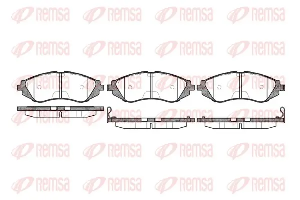 Bremsbelagsatz, Scheibenbremse Vorderachse REMSA 0645.02