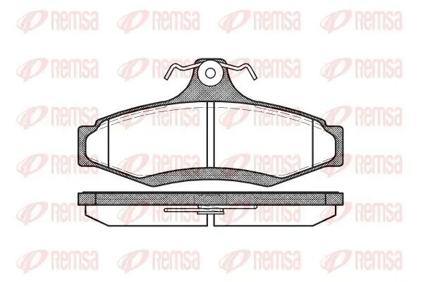 Bremsbelagsatz, Scheibenbremse REMSA 0646.10
