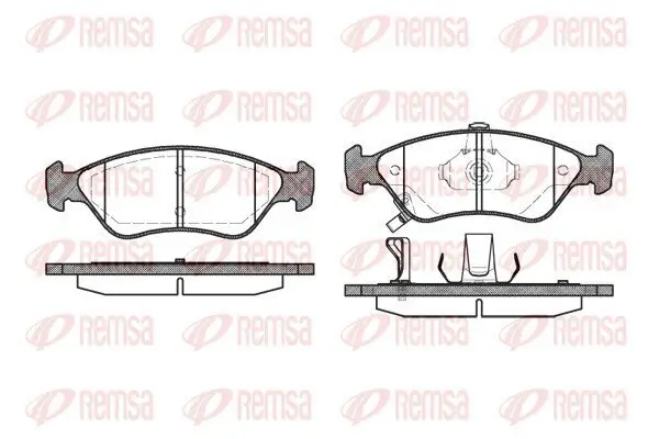 Bremsbelagsatz, Scheibenbremse REMSA 0648.02