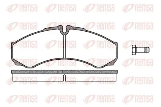 Bremsbelagsatz, Scheibenbremse REMSA 0651.10 Bild Bremsbelagsatz, Scheibenbremse REMSA 0651.10