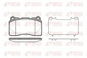 Bremsbelagsatz, Scheibenbremse REMSA 0666.10