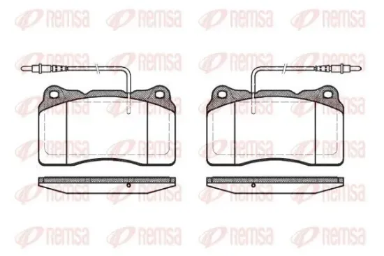 Bremsbelagsatz, Scheibenbremse REMSA 0666.14 Bild Bremsbelagsatz, Scheibenbremse REMSA 0666.14