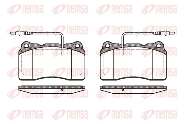 Bremsbelagsatz, Scheibenbremse Vorderachse REMSA 0666.14