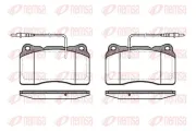 Bremsbelagsatz, Scheibenbremse Vorderachse REMSA 0666.14