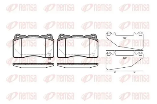 Bremsbelagsatz, Scheibenbremse REMSA 0666.32 Bild Bremsbelagsatz, Scheibenbremse REMSA 0666.32