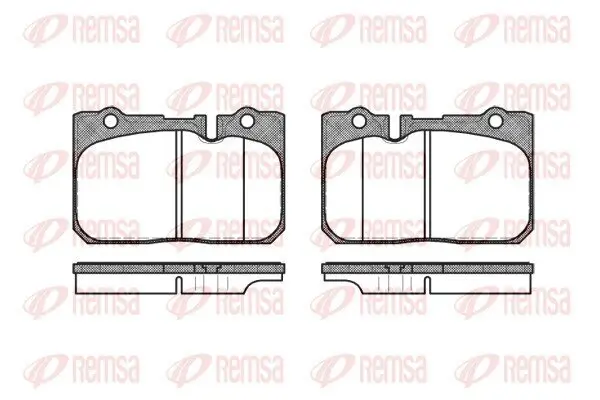Bremsbelagsatz, Scheibenbremse Hinterachse REMSA 0679.00