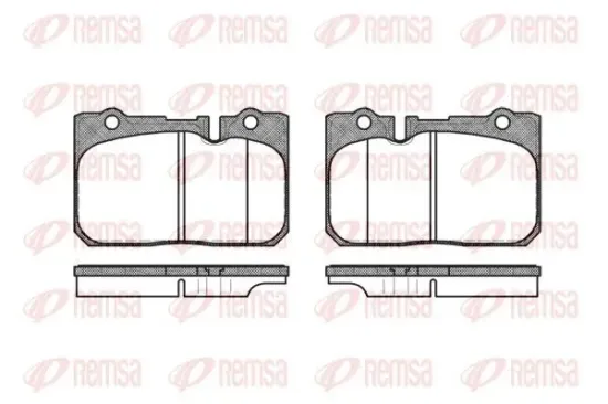 Bremsbelagsatz, Scheibenbremse Hinterachse REMSA 0679.00 Bild Bremsbelagsatz, Scheibenbremse Hinterachse REMSA 0679.00