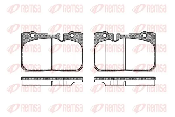 Bremsbelagsatz, Scheibenbremse Hinterachse REMSA 0679.00