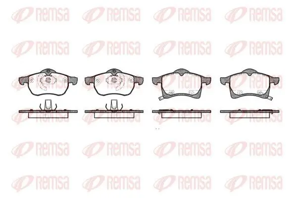 Bremsbelagsatz, Scheibenbremse Vorderachse REMSA 0683.02