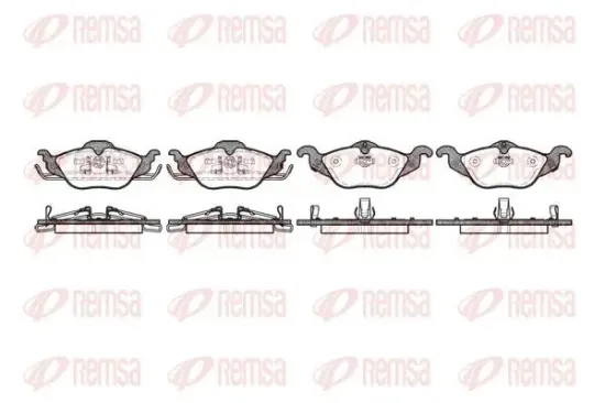 Bremsbelagsatz, Scheibenbremse Vorderachse REMSA 0684.02 Bild Bremsbelagsatz, Scheibenbremse Vorderachse REMSA 0684.02