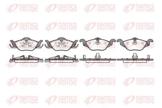 Bremsbelagsatz, Scheibenbremse Vorderachse REMSA 0684.02 Bild Bremsbelagsatz, Scheibenbremse Vorderachse REMSA 0684.02