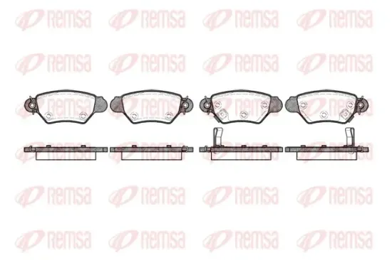 Bremsbelagsatz, Scheibenbremse Hinterachse REMSA 0685.02 Bild Bremsbelagsatz, Scheibenbremse Hinterachse REMSA 0685.02